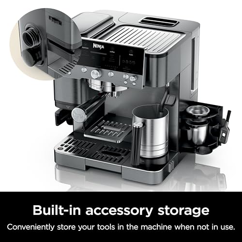 Ninja Luxe Café Premier Series Espresso Machine and Drip Coffee Maker, Stainless Steel T553