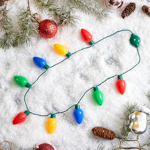 JOYIN Christmas LED Light Up Bulb Necklaces 6 Pack D86322