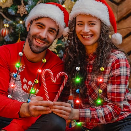 Jingle Bells Christmas Light Necklace 3Pcs A4126