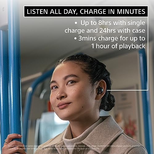 Sony WF-1000XM5 Truly Wireless Noise Canceling Earbuds with Alexa, Black R15486