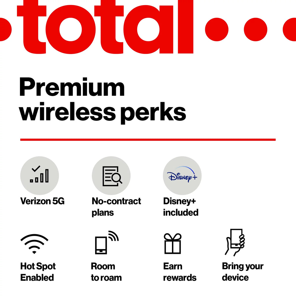 Total by Verizon $60 Unlimited 30-Day 2 Lines Prepaid Plan with 10GB Hotspot Per Line Y84336