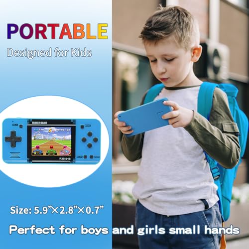 Handheld Game for Kids, 220 Retro Games, Portable Player with 3" LCD Screen (Red) B26599