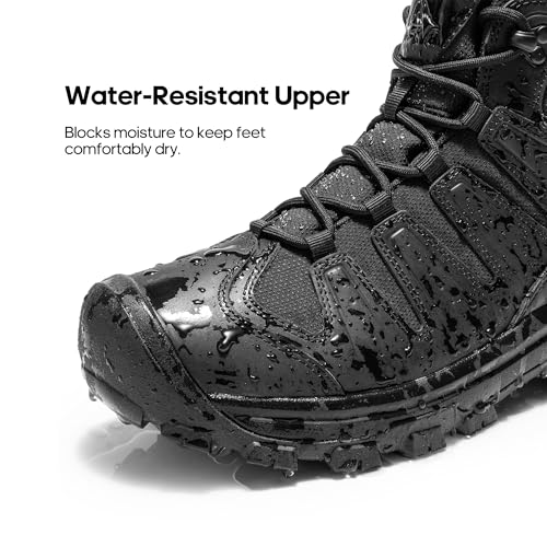 NORTIV 8 Men's Mid Hiking Boots Waterproof Outdoor Trekking Shoes C306805