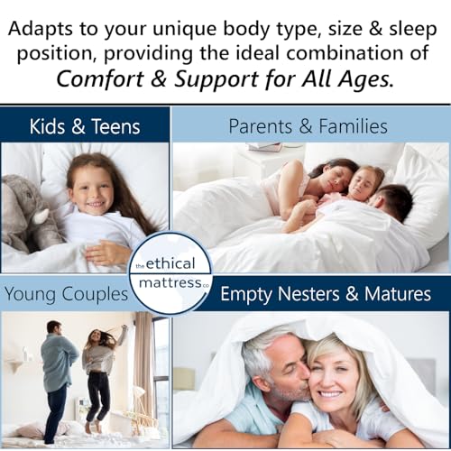Ethical Mattress CO 10" Toxin-Free Hybrid Mattress, Queen H10280