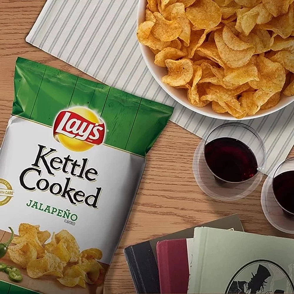Lay's Kettle Cooked Potato Chips Variety Pack, 1oz Bags, 40 Count O14085