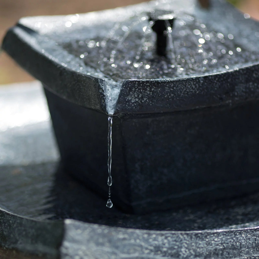 Smart Solar 34252RM1 Mahayana 2-Tier Solar Fountain Iron P229906
