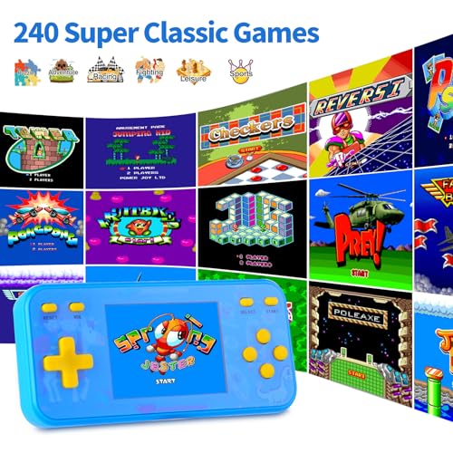 Handheld Game Console for Kids with 240 Retro Games J205642