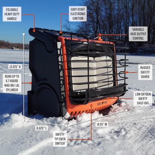 Heat Hog 9000 BTU Portable Propane Radiant Space Heater Y8820
