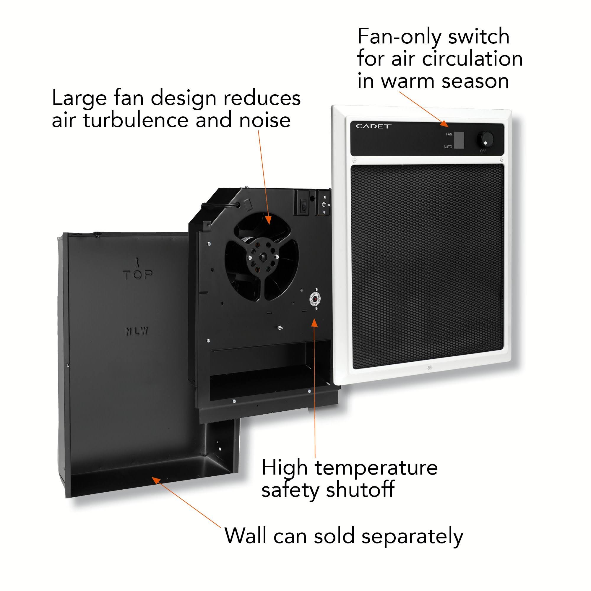 Cadet NLW302TW Wall Heater K100955