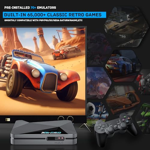 Kinhank Retro Game Console Super Console X2 PRO with 65,000+ Classic Games, 4K HD Output U417