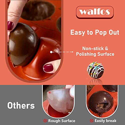 Silicone Mold for Baking, Half Sphere Chocolate Cake Jelly Mold (2 Packs) L40364