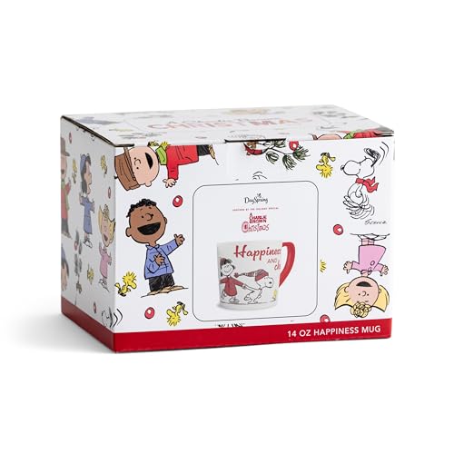 Peanuts Happiness And Cheer Ceramic Mug 14oz Red Z3971