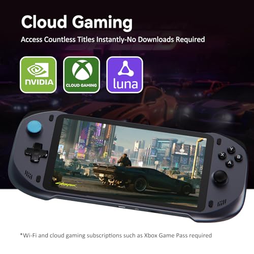 OnePro Cloud Handheld Portable Gaming Console for Xbox, GeForce NOW, PlayStation, PC - 7" 1080P Touchscreen, 64G U939025