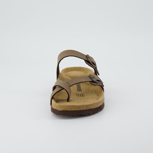CUSHIONAIRE Women's Luna Cork Footbed Sandal I795