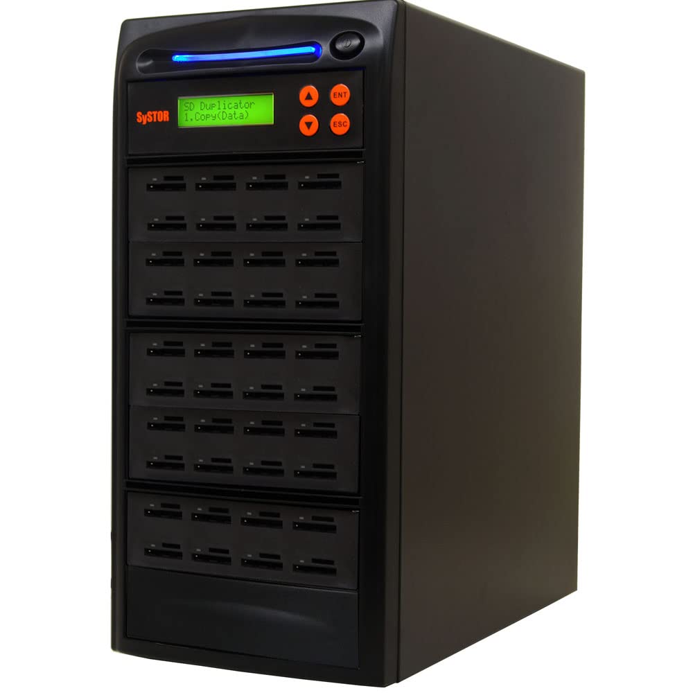 Systor 1:7 SD/microSD Card Duplicator, Standalone Flash Memory Copier & Eraser J12127