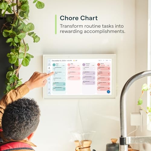 Skylight Calendar 15-inch Wall Planner Digital Calendar & Chore Chart with Touchscreen W3364