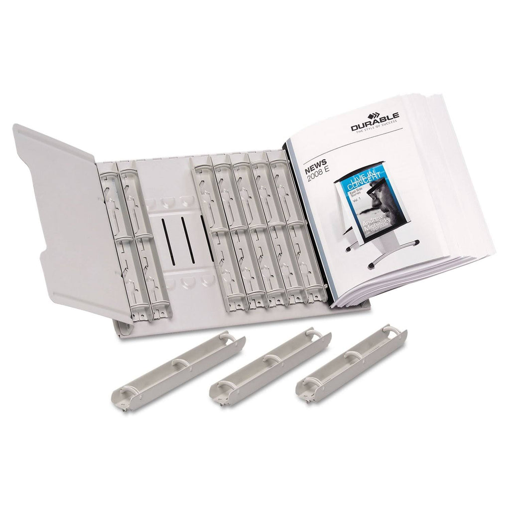 Catalog Display Rack 12 1-Inch Rings Gray P888