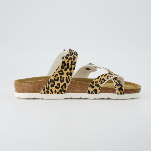 CUSHIONAIRE Women's Luna Cork Footbed Sandal I795
