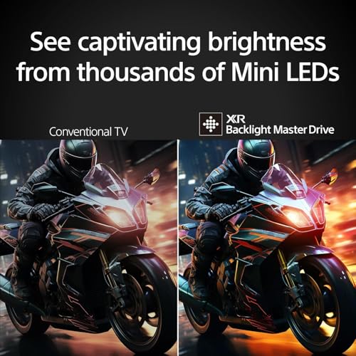 Sony 65-Inch BRAVIA 7 4K HDR Mini LED QLED Smart Google TV with Dolby Vision R212