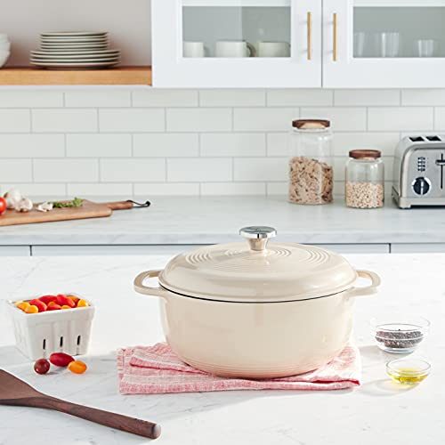 Lodge 6 Quart Enameled Cast Iron Dutch Oven with Lid, Indigo A835868