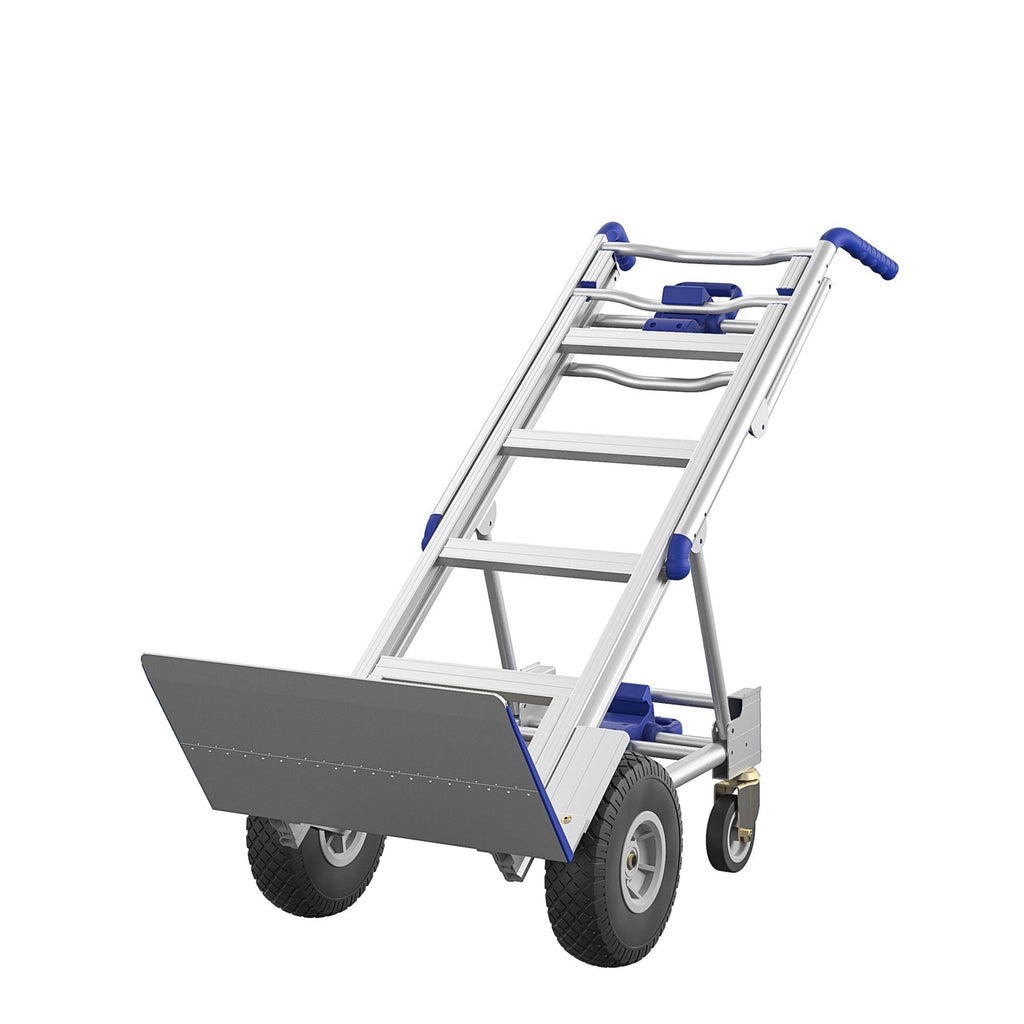 Cosco 3-in-1 Assist Series Aluminum Hand Truck with Flat Free - Indigo Blue A9708