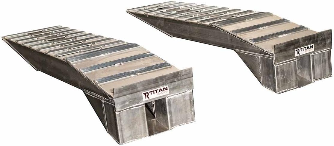 Titan Ramps Heavy Duty Aluminum Semi Truck Riser Ramp 20,000 LB Capacity