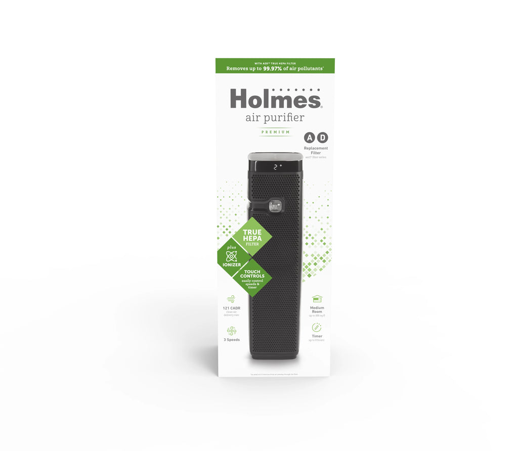Holmes Aer1 True HEPA Air Purifier Tower with Timer, HAP9435B N557540