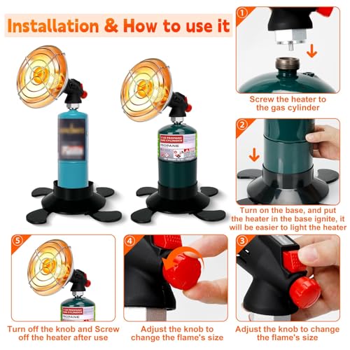 Portable Propane Heater for Camping, Outdoor Patio, Self Ignition Radiant Z659659