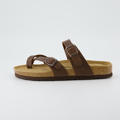 CUSHIONAIRE Women's Luna Cork Footbed Sandal I795