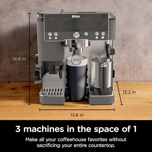 Ninja Luxe Café Premier Series Espresso Machine and Drip Coffee Maker, Stainless Steel T553
