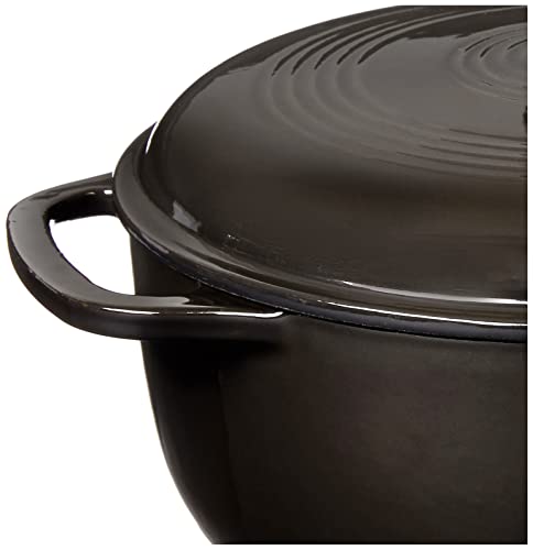 Lodge 6 Quart Enameled Cast Iron Dutch Oven with Lid, Indigo A835868