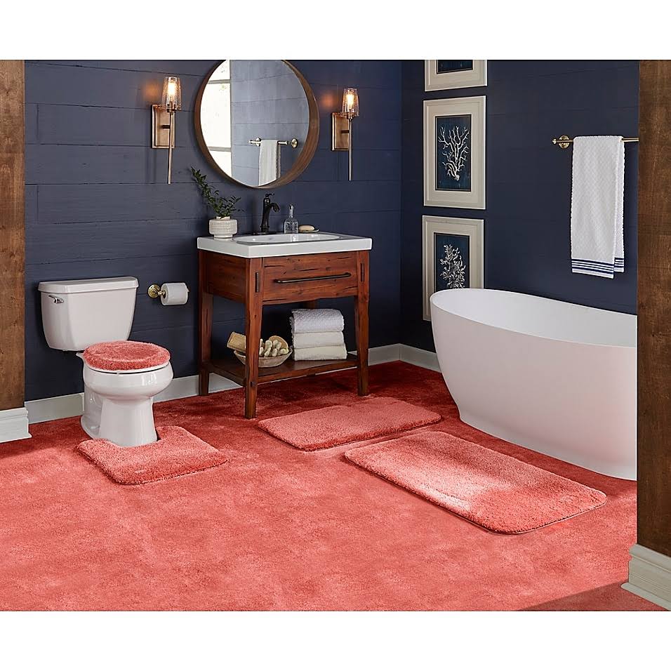 Wamsutta Duet Cut to Fit 60 x 72 Bath Carpeting in Paprika