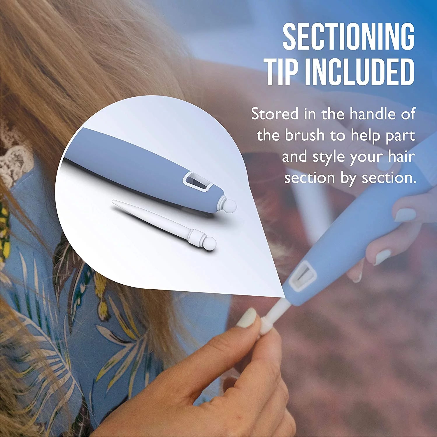 Osensia Ceramic Ion Thermic Round Brush for Blow Drying, 1.3 inch Z728
