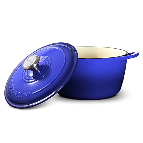 Signature Enameled Cast Iron Dutch Oven 5.5Q with Lid, Oyster Grey A277