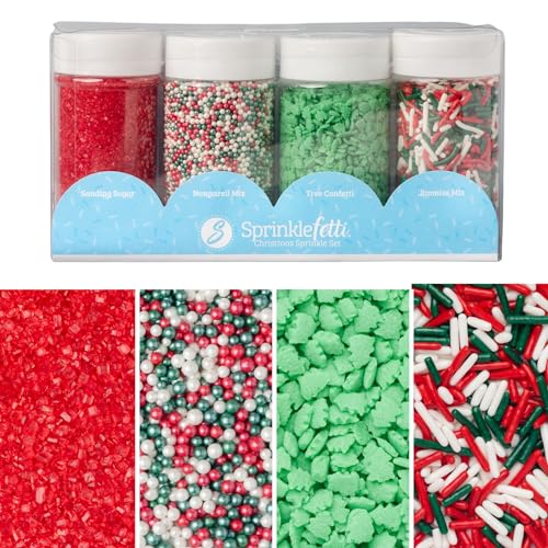 Sweets Indeed Christmas Sprinkles Mix 10.9 oz Holiday Blend O12924