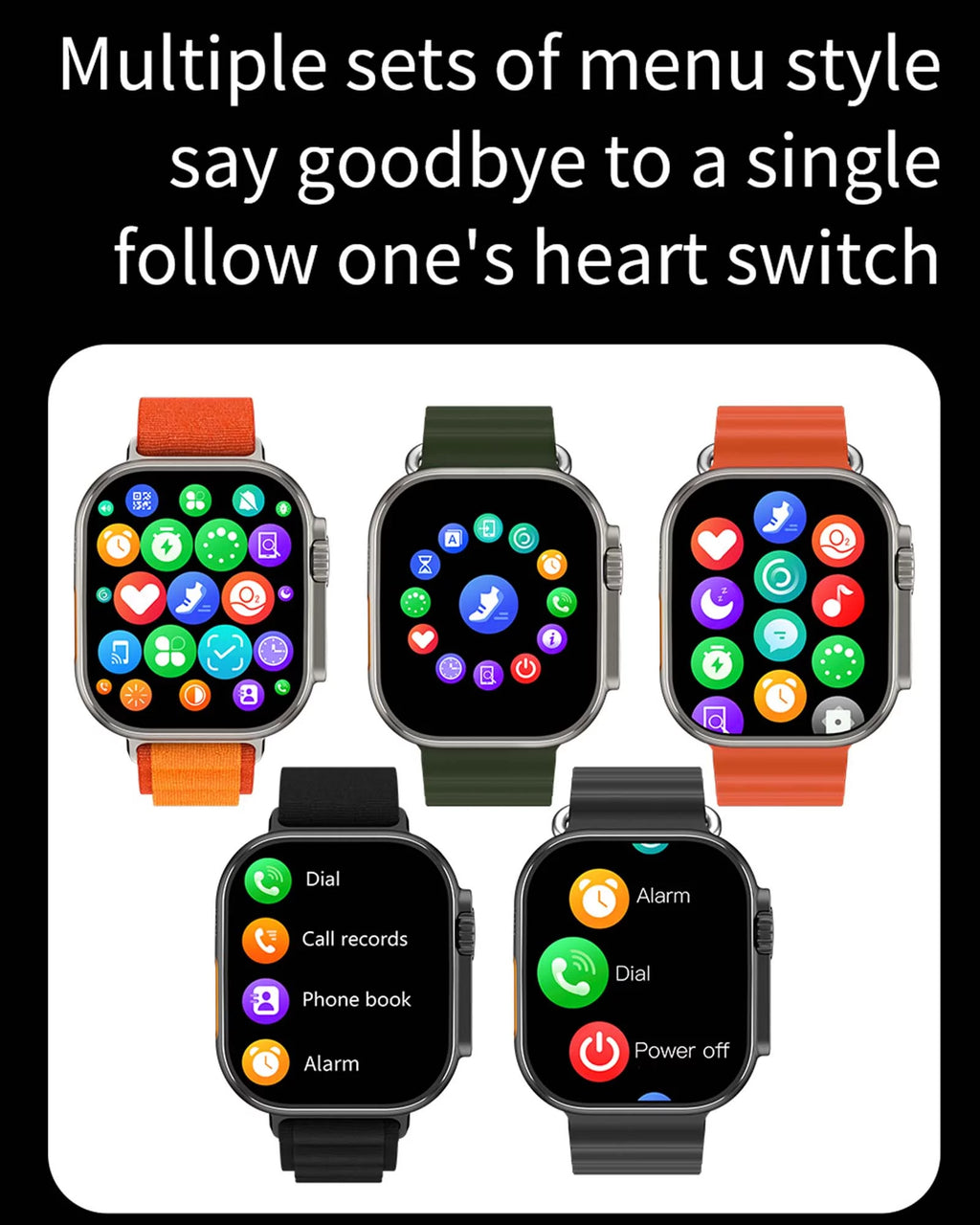 Ultra Smart Watch 2.1" Bluetooth Call IP68 Waterproof G360
