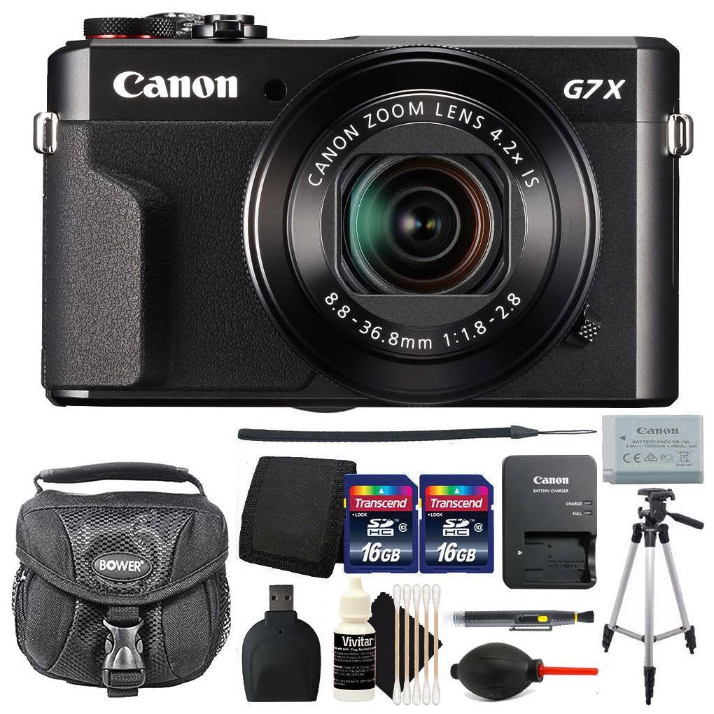 Canon G7X Mark II PowerShot 20.1MP Digital Camera Black with Accessory