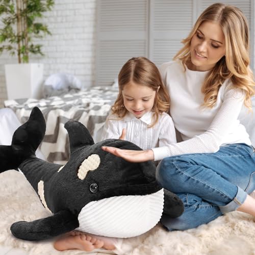 MorisMos 31.5Inch Orca Stuffed Animal Plush Toy for Kids M6808