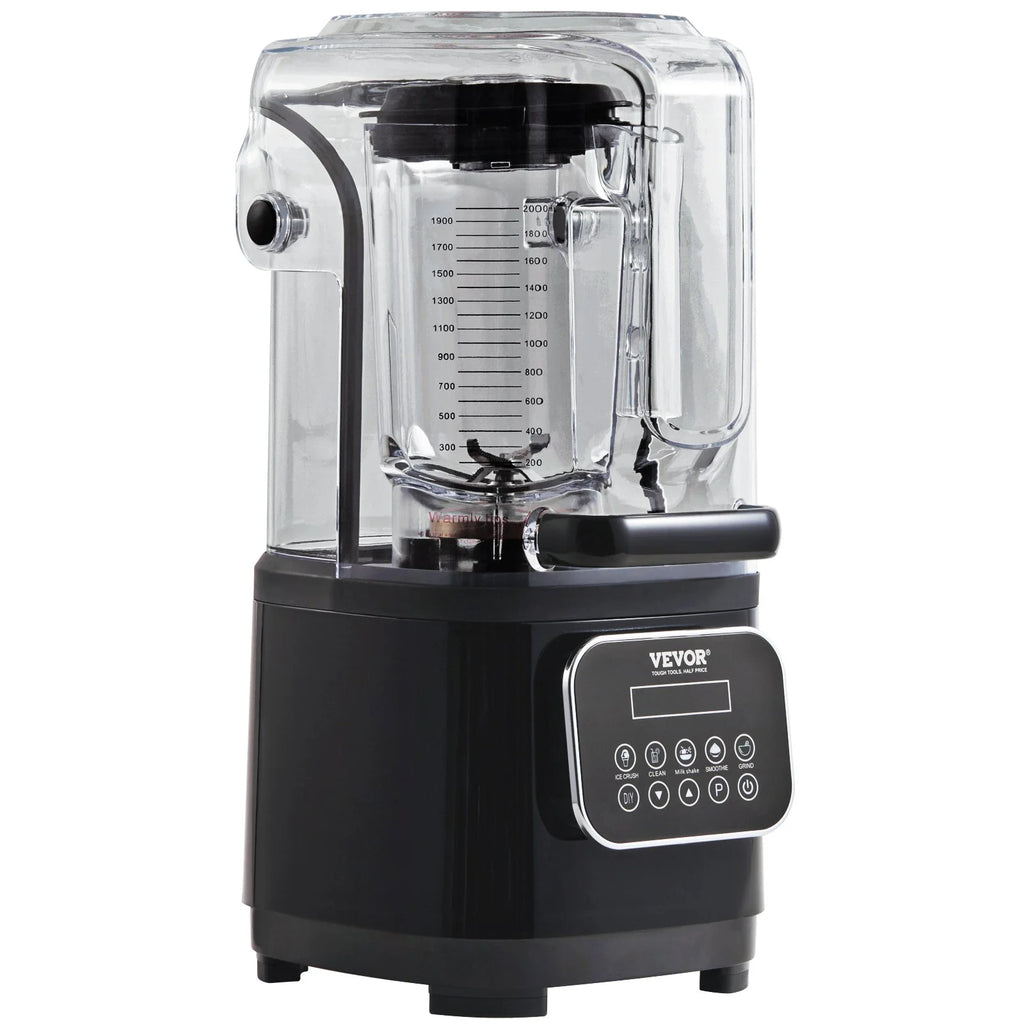 VEVOR Professional Blender with Shield - Commercial 68 oz Stainless Steel U694819