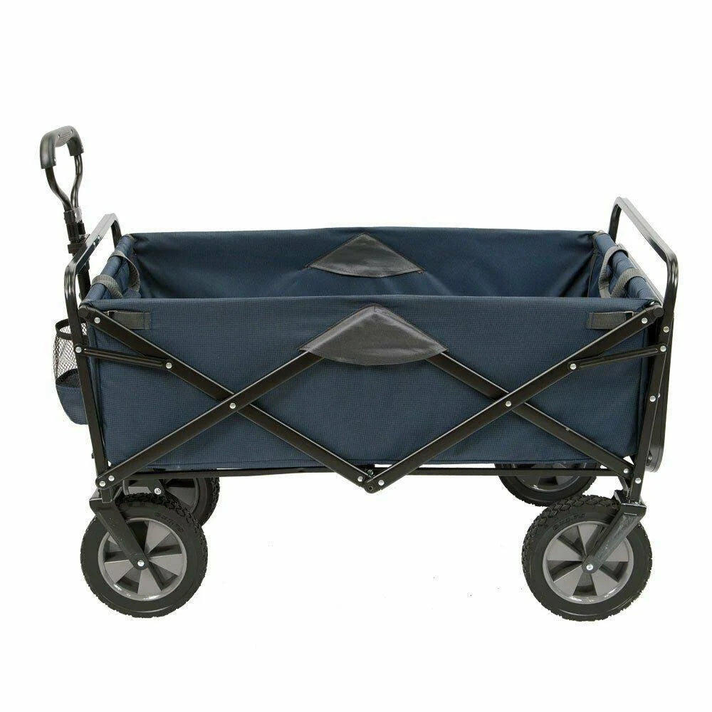 Mac Sports Folding Utility Wagon Cart with Table, Black G555