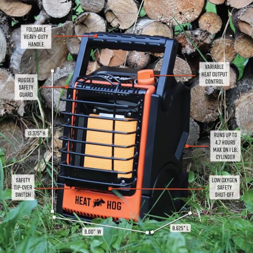 Heat Hog 9000 BTU Portable Propane Radiant Space Heater Y8820
