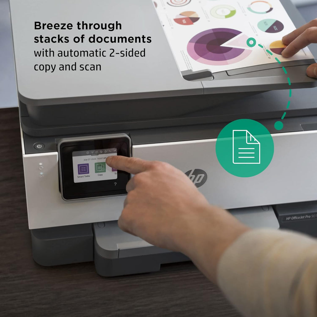 HP OfficeJet Pro 9018e Wireless All-in-One Inkjet Printer with Auto 2-Sided Printing L258392