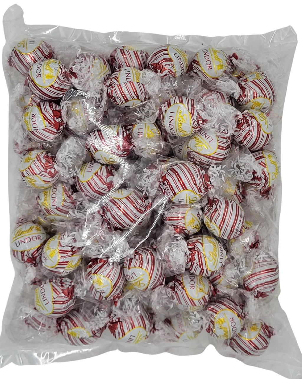 Lindt Peppermint Lindor Truffles White Chocolate Candy, 4 lbs D93643