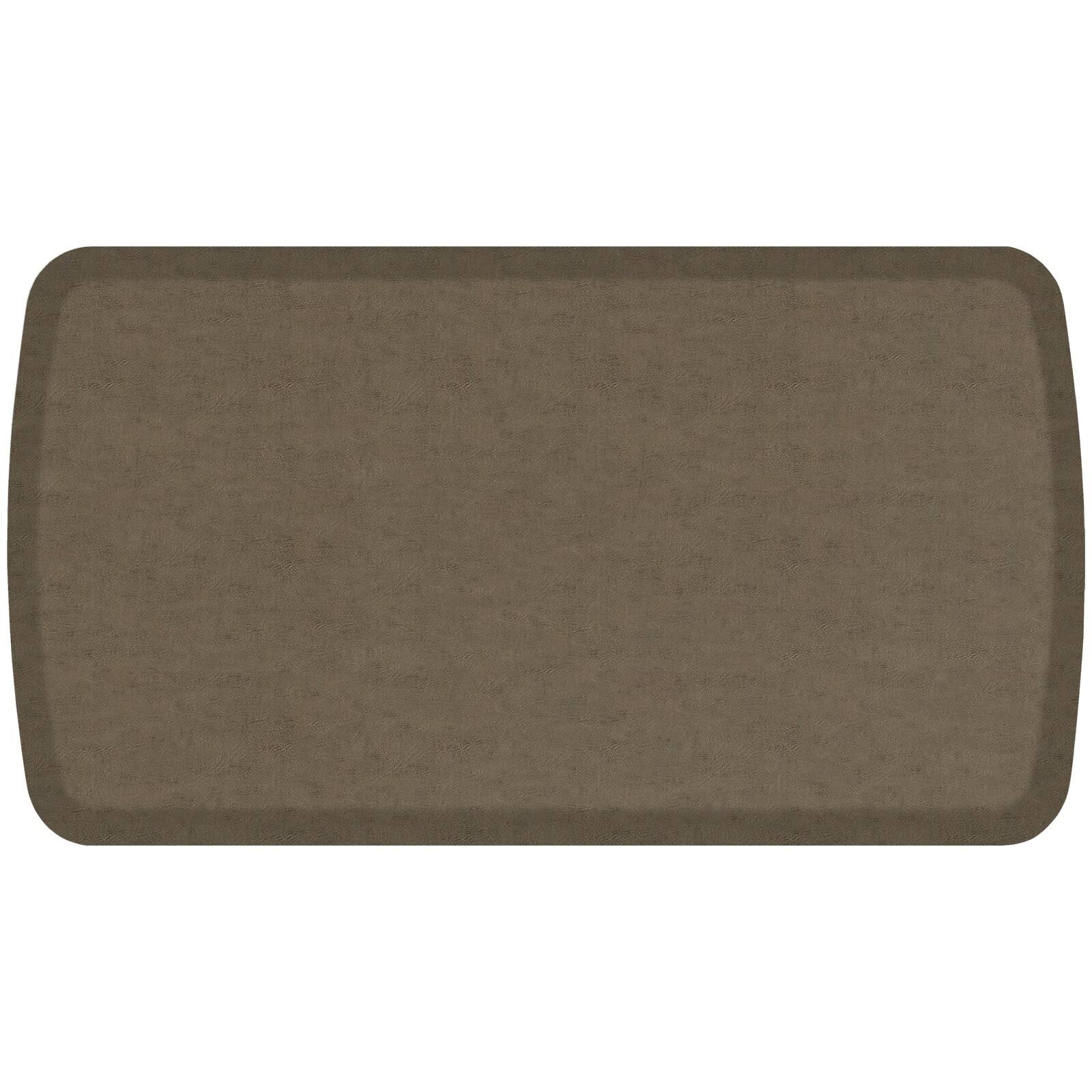 GelPro Elite Vintage Leather Anti Fatigue Kitchen Mat, Rustic Brown N322