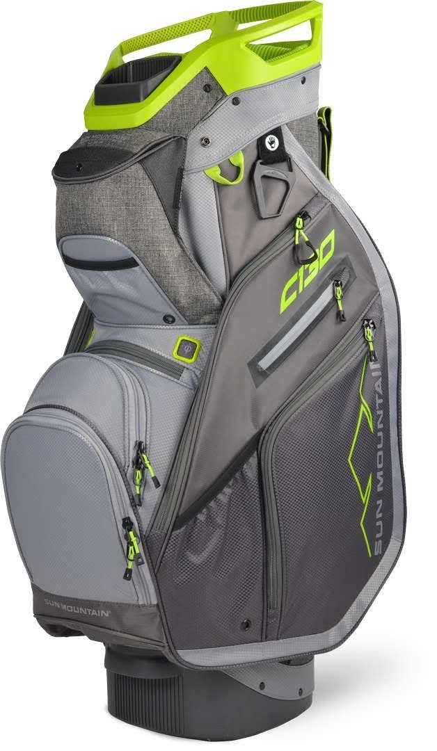 Sun Mountain C-130 Cart Bag - Black/Charcoal/White/Red O453