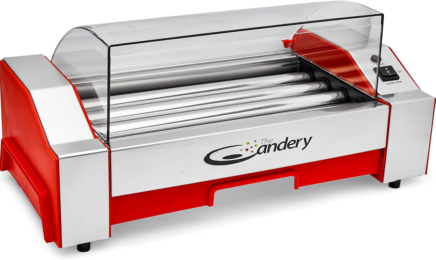 The Candery Hot Dog Roller - 6 Hot Dog Capacity Sausage Grill Cooker X2151