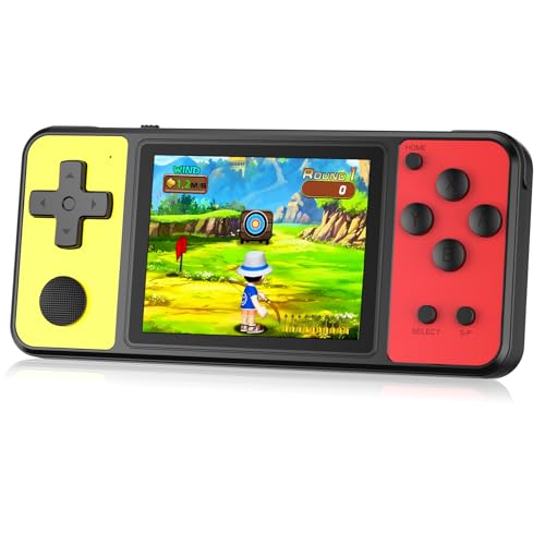 32 Bit Handheld Game Console with 139 Built-in Games, 3.0" IPS Screen, Blue-Red T968340