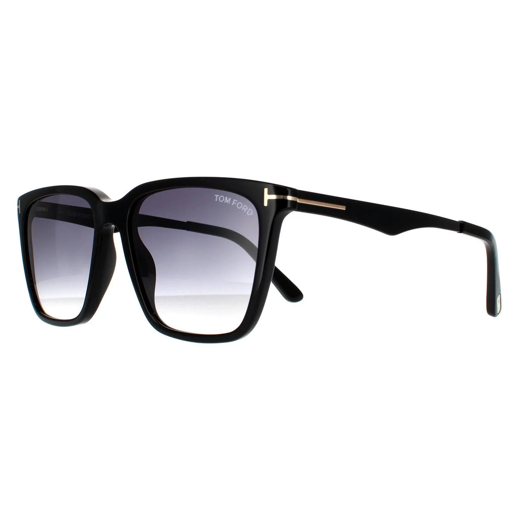 Tom Ford Garrettt Smoke Gradient Square Sunglasses FT0862 01B 56 Y783978