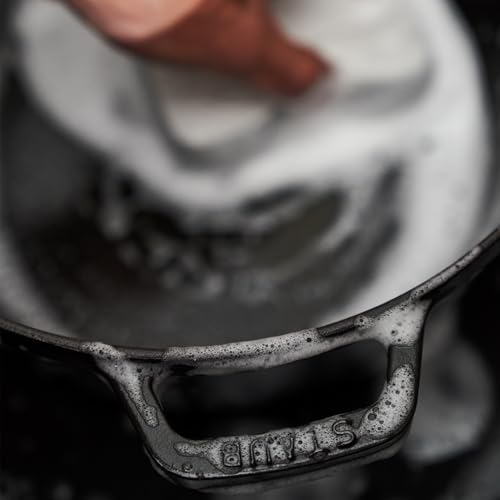 STAUB Cast Iron Dutch Oven 5.5-qt Round Cocotte, Black Matte P4487