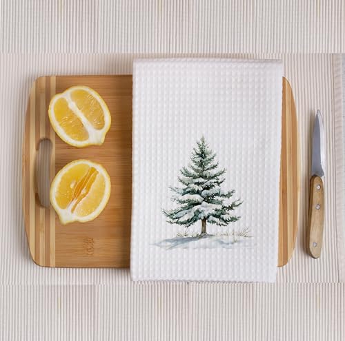 Christmas Tree Kitchen Towels - Neutral Christmas Hand Towels, 16 x 24 Inch V47794